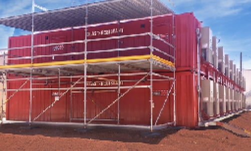 Stacked blast resistant modules