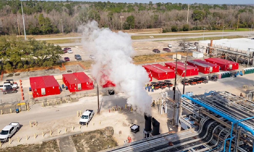 Temporary RedGuard blast-resistant buildings supporting operations at an industrial process facility